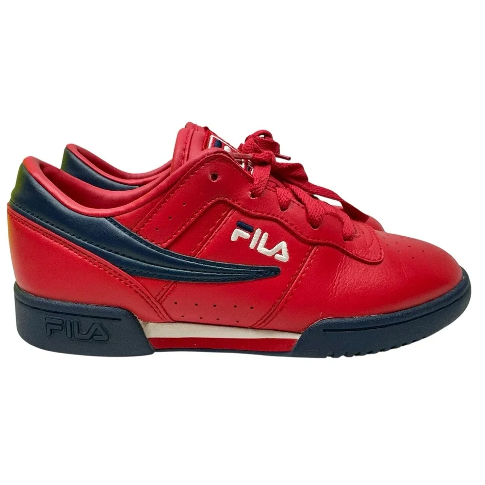 FILA Original Fitness Red Blue 3VF 80105-640 Sneakers  Size 6‎